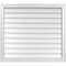 Ekena Millwork Vertical Surface Mount PVC Gable Vnt: Non-Functional, w/2"W x 1-1/2"H, Brickmould Frame, 36"W x 32"H GVPVE36X3202SN - alternate 1